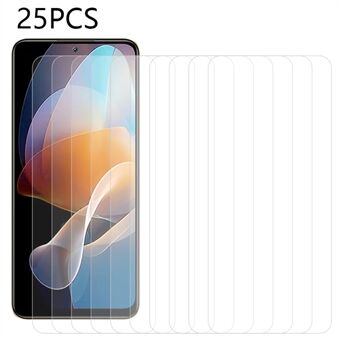 25PCS For Xiaomi Redmi Note 12R Pro 5G Tempered Glass Screen Protector Sensitive Touch Transparent Film