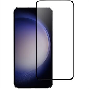 For Samsung Galaxy S23 FE Phone Screen Protector Black Edge Full Glue AGC Glass Screen Film Guard