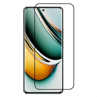 For Realme 11 Pro 5G Curved Tempered Glass Film Silk Printing Full Cover Full Glue HD Clear Screen Protector