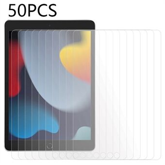 50PCS For iPad 10.2 (2019) / (2020) / (2021) Tempered Glass Film Clear Anti-Bubble Full Coverage Screen Protector