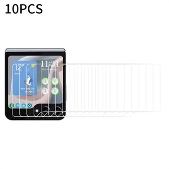 RURIHAI 10Pcs For Samsung Galaxy Z Flip5 5G 0.18mm 2.5D Arc Edge Screen Protector High Aluminum-silicon Glass Film