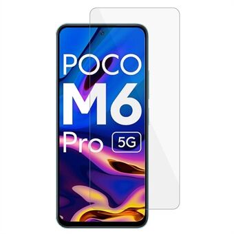 For Xiaomi Poco M6 Pro 5G Phone Screen Protector 0.3mm Arc Edge Tempered Glass HD Clear Film