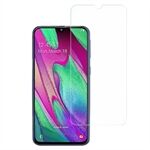 AMORUS For Samsung Galaxy A40 Ultra Clear Anti-fingerprint Screen Protector 2.5D Edge 9H Hardness High Aluminum-silicon Glass Film