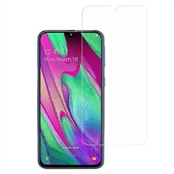 AMORUS For Samsung Galaxy A40 Ultra Clear Anti-fingerprint Screen Protector 2.5D Edge 9H Hardness High Aluminum-silicon Glass Film