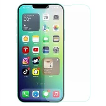 AMORUS For iPhone 14 6.1 inch High Aluminum-silicon Glass Screen Protector 2.5D Arc Edges 9 Hardness High Definition Anti-Scratch Film