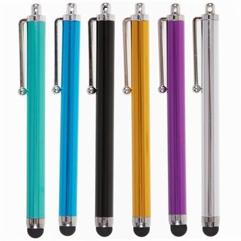 6Pcs / Set Passive Stylus for Phones Tablets , High Precision Silicone Tip Touch Screen Stylus Pen