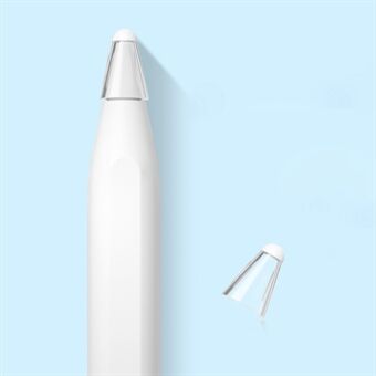 For Apple Pencil (2nd Generation) / (1st Generation) Silicone+Fiber Pen Tip Cover Tablet Stylus Pen Nib Sleeve