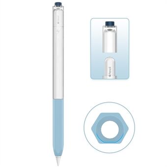AHASTYLE PT-LC05 For Apple Pencil (2nd Generation) Jelly Style Translucent Stylus Pen Cover Silicone Anti-drop Anti-skid Protective Sleeve