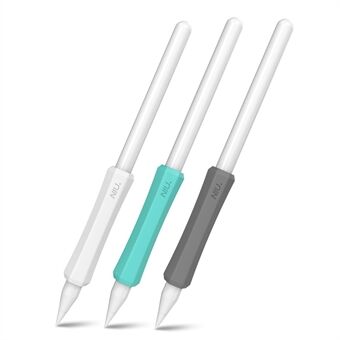 AHASTYLE LC03 3Pcs / Pack Soft Silicone Grip Holder for Apple Pencil 1st / 2nd Generation Stylus Pencil Non-Slip Protective Cover