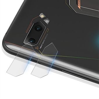 IMAK 2Pcs/Pack High Definition Full Coverage Clear Camera Lens Protector for Asus ROG Phone II ZS660KL