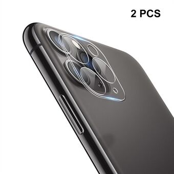 2Pcs HAT PRINCE 0.2mm 9H 2.15D Arc Edges Tempered Glass Camera Lens Guard Films for iPhone 11 Pro Max 6.5-inch / iPhone 11 Pro 5.8-inch