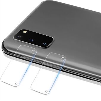 IMAK 2Pcs/Pack High Definition Camera Lens Tempered Glass Guard Film for Samsung Galaxy S20 5G