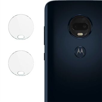 IMAK 2Pcs/Pack HD Clear Camera Glass Lens Film (Edge Glue) for Motorola Moto G7/Moto G7 Plus