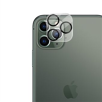 MOCOLO For iPhone 11 Pro Max Silk Print HD Tempered Glass Camera Lens Protector - Black