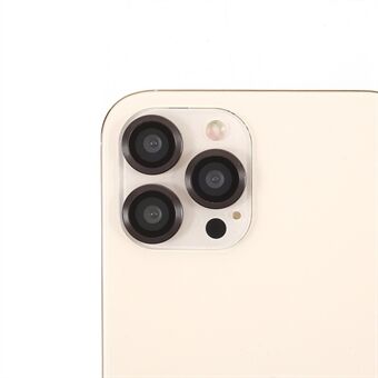 Ultra Clear Metal Bumper Monochrome Design Glass Camera Lens Protector Film (3Pcs/Set) for iPhone 12 Pro Max