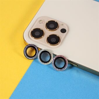 3pcs Diamond Camera Lens Protector Metal Ring Glass [Color Random] for iPhone 12 Pro/11 Pro/11 Pro Max