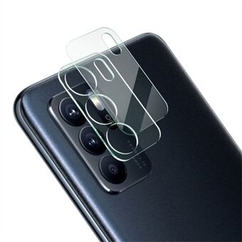 IMAK Anti Scratch Complete Covering Tempered Glass Camera Lens Film with High Transparency Acrylic Lens Cap for OPPO Reno6 Z