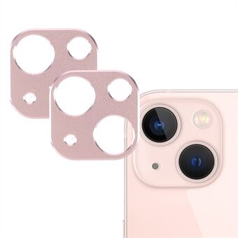 2Pcs/Set Aluminum Alloy Wear-resistant Precise Cutout Durable Camera Lens Protectors for iPhone 13 6.1 inch/13 mini 5.4 inch