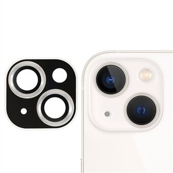 TOTU AB-061 Metal Frame Tempered Glass Rear Camera Lens Film Protective Cover for iPhone 13 mini 5.4 inch/13 6.1 inch