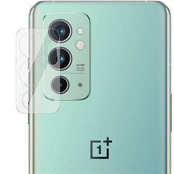 IMAK Wear-resistant HD Clear Tempered Glass Camera Lens Protector + Acrylic Lens Cap for OnePlus 9RT 5G