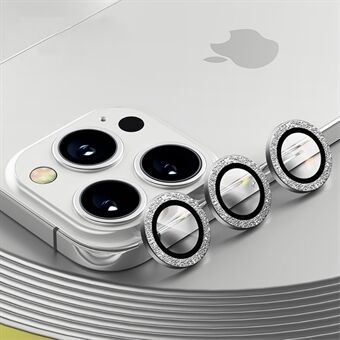 BENKS 3Pcs/Set Metal Frame High Aluminum-Silicon Glass Camera Lens Cover Film Anti-Scratch for iPhone 13 Pro Max 6.7 inch / iPhone 13 Pro 6.1 inch