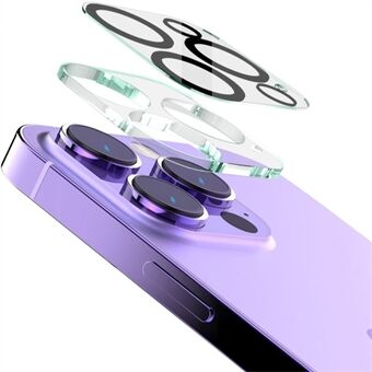 IMAK Anti-scratch Lens Protector for iPhone 14 Pro / 14 Pro Max, Tempered Glass Camera Lens Film + Acrylic Lens Cap