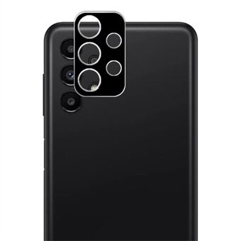 AMORUS For Samsung Galaxy A13 4G HD Clear Camera Lens Protector Shockproof Anti-fingerprint Silk Printing Tempered Glass Lens Film - Black