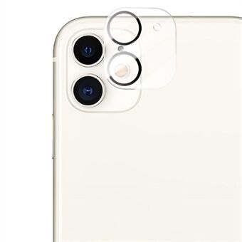 AMORUS for iPhone 11 6.1 inch Silk Printing HD Camera Lens Protector Anti-fingerprint Tempered Glass Camera Lens Cover with Black Circle