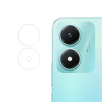1 Set Soft Camera Lens Protector for vivo Y02s 4G, Ultra HD Scratch Resistant Soda-lime Glass Individual Lens Film