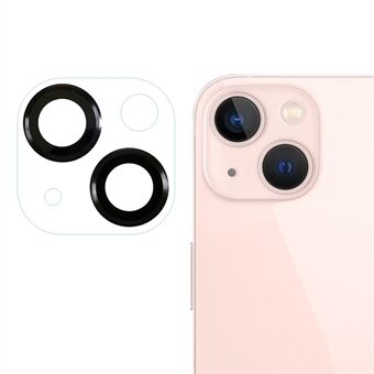 RURIHAI for iPhone 13 6.1 inch / 13 mini 5.4 inch Camera Lens Protector Metal + Acrylic Back Rear Clear Lens Film