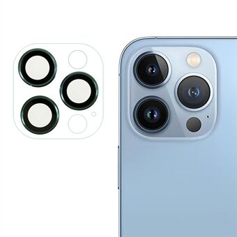 RURIHAI for iPhone 13 Pro 6.1 inch / 13 Pro Max 6.7 inch Clear Camera Lens Protector Anti-Scratch Metal + Acrylic Protective Lens Film
