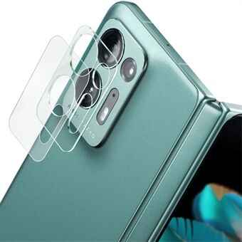 IMAK For Oppo Find N2 5G Phone Rear Camera Lens Protector Anti-Scratch Integrated Tempered Glass Ultra Clear Lens Film+Acrylic Lens Cap