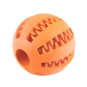 6cm Puppy Toy Interactive Dog Chew Toy Teething Teeth Cleaning Ball Tool for Food Treat Dispensing (BPA-free, No FDA Certified), Size: M