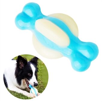 EETOYS Dumbbell Ball Bone Dog Chew Toy Interactive Pet PA+PU Toy Puppy Chew Toy (BPA-Free, No FDA Certified), Size: M
