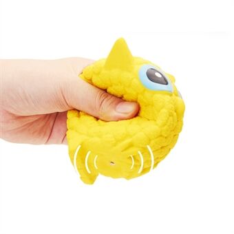 EETOYS Pet Squeak Toy Cartoon Owl Design Soft Latex Dog Puppy Training Interactive Toy, Size S