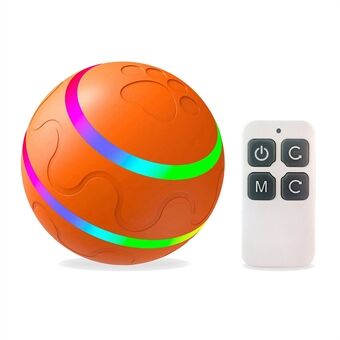 Cat Dog Puppy Wicked Ball USB Rechargeable LED Light Electric Self-Playing Toy with Remote Control ST