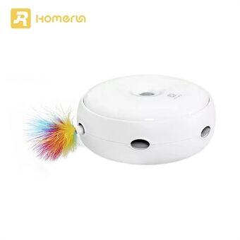 HOMERUN Smart Cat Toy Pet Toy Ambush Interactive Electronic Cat Toy with Rotating Feather/3 Playing Modes
