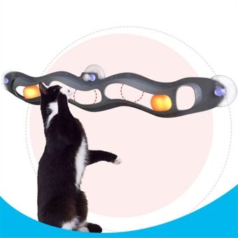 Cat Toys Interactive Track Ball toy Cat Practical Window Suction Cup Track Ball