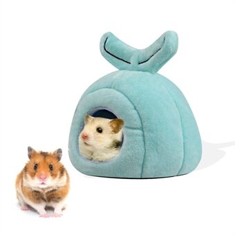 TG-PB079 Whale Shaped Pet Sleeping Nest Winter Warm Hamster Bed for Small Furry Animal