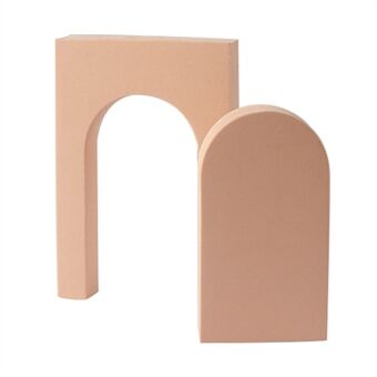 2Pcs/Set Arch Table Ornament Jewelry Cosmetics Shooting Background Geometric Shape Photography Prop