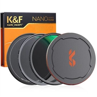 K&F CONCEPT SKU.1666 82mm 2-In-1 Filter Kit MRC UV+MRC CPL Waterproof HD Clear Anti-scratch DSLR Lens Filter with Lens Cap and Storage Bag
