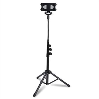 Phone/Tablet Gooseneck Holder 360° Rotation Height Adjustable Floor Tripod Stand for Selfie Live Broadcast