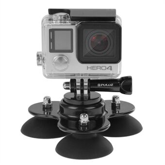 PULUZ PU164B Triangle Suction Cup Mount with Screw for GoPro HERO 6 / 5 / 5 Session / 4 Session