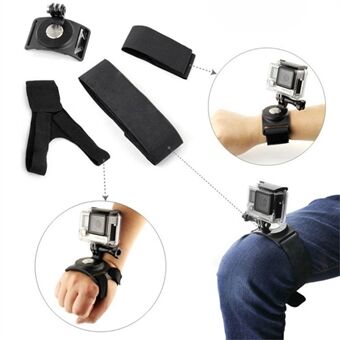 360-Degree Rotary Hand Wrist Arm Leg Strap Mount Set for GoPro 4/3+/3/2/1 Etc