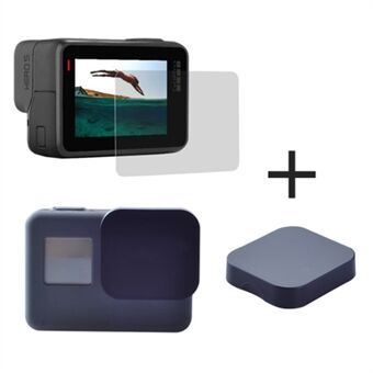 2Pcs Tempered Glass Screen Protectors + 2Pcs Camera Lens Covers for GoPro Hero6 Black / Hero 5 / Hero5 Black