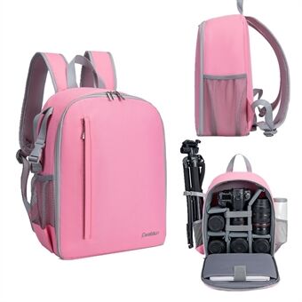 CADEN D6 Travel Backpack DSLR Camera Backpack Professional Wear-resistant Large Bag Lens Outdoor Travel Shoulder Bag for Canon/Nikon/Sony Cameras, Size: 26x13x35cm