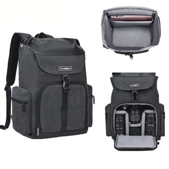 CADEN M8 for Nikon Canon Sony Large Capacity Canvas Shoulder Bag DSLR Camera Lens Tripod Backpack