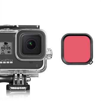 Filter Lens Diving Color Correction Accessory for GoPro Hero 8 Waterproof Housing - Red