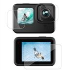 TELESIN Durable Scratch Resistant PET Front Display Film + PET Lens Protector + Rear Display PET Film for GoPro HERO 10/9