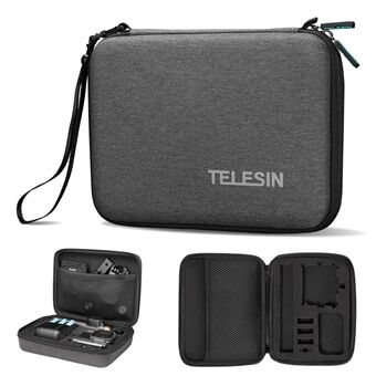TELESIN GP-PRC-213 Medium Size Portable Shockproof Camera Accessories Carrying Case Storage Bag with Wrist Strap for GoPro Hero 10/9